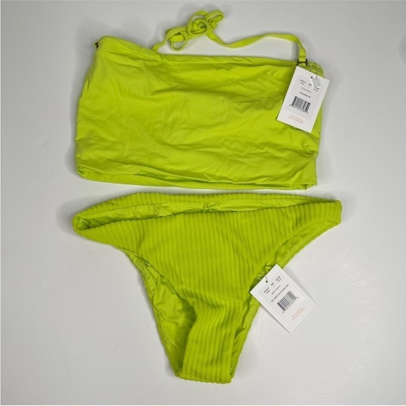 ANDIE Swim Neon Lemon Bikini Size Small NWT - Picture 1 of 4